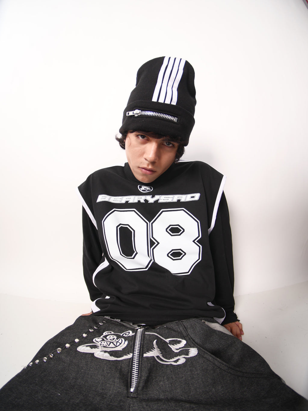 4 stripes metal beanie
