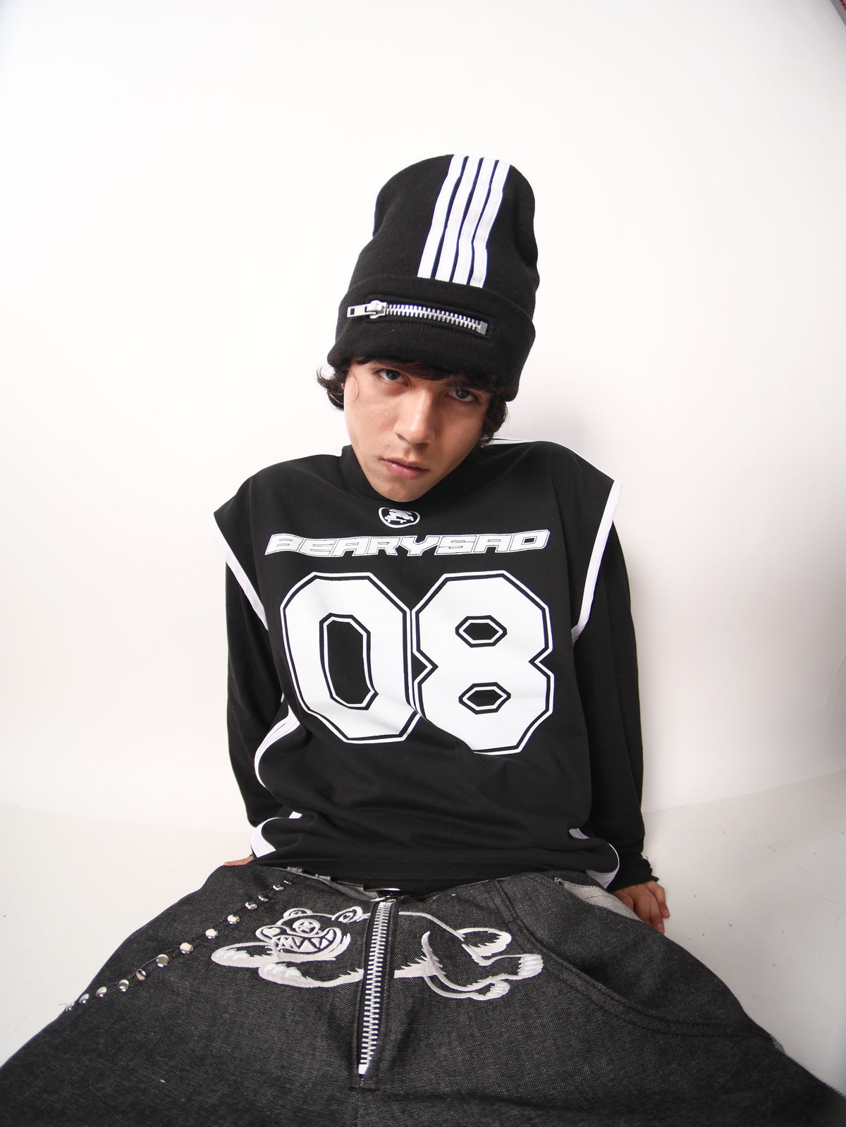 4 stripes metal beanie