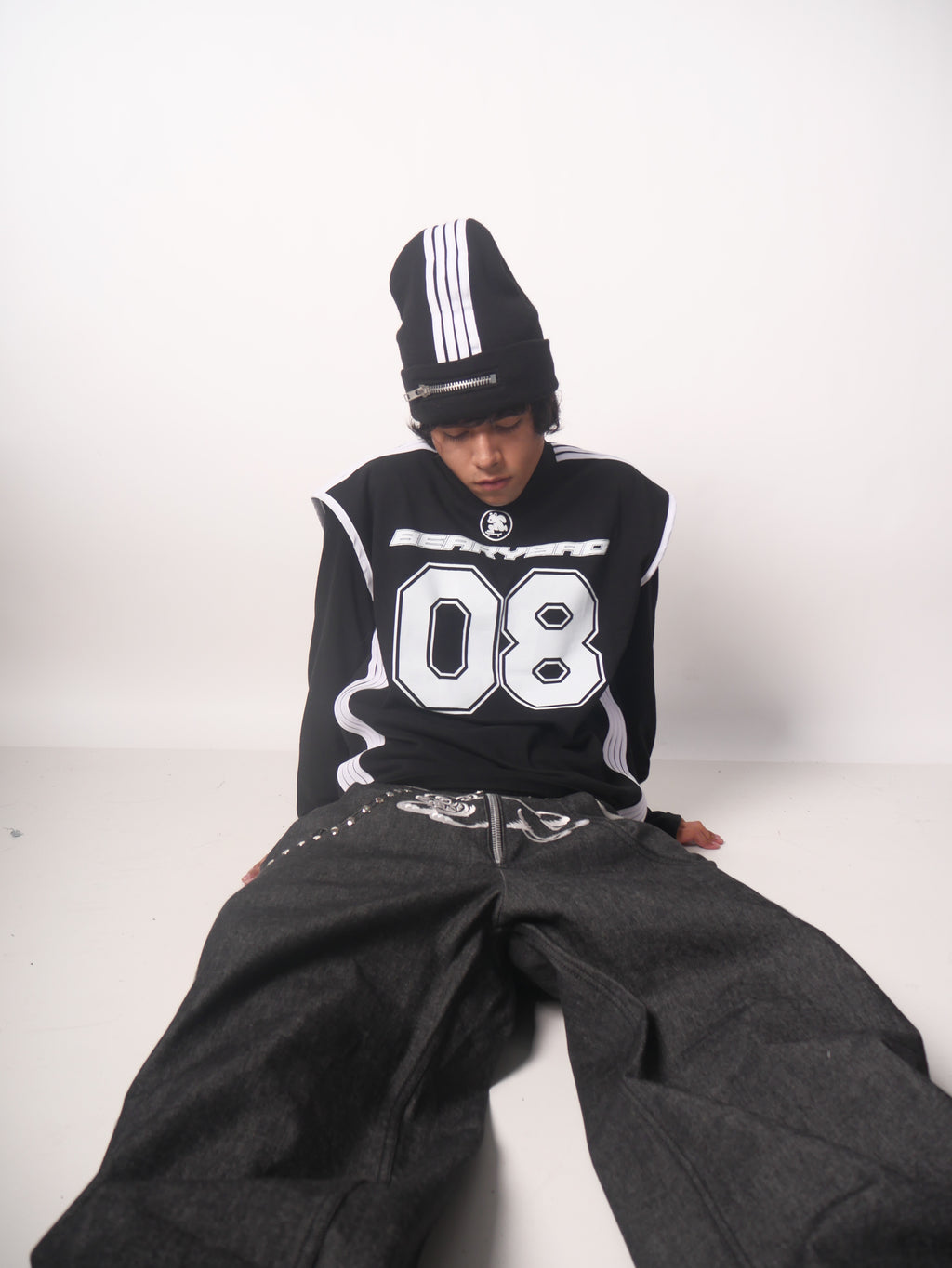 4 stripes metal beanie