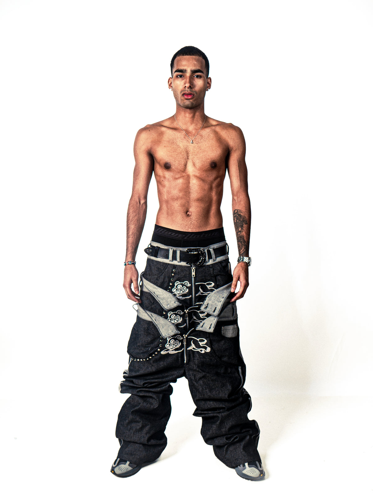 Silver baggy jeans