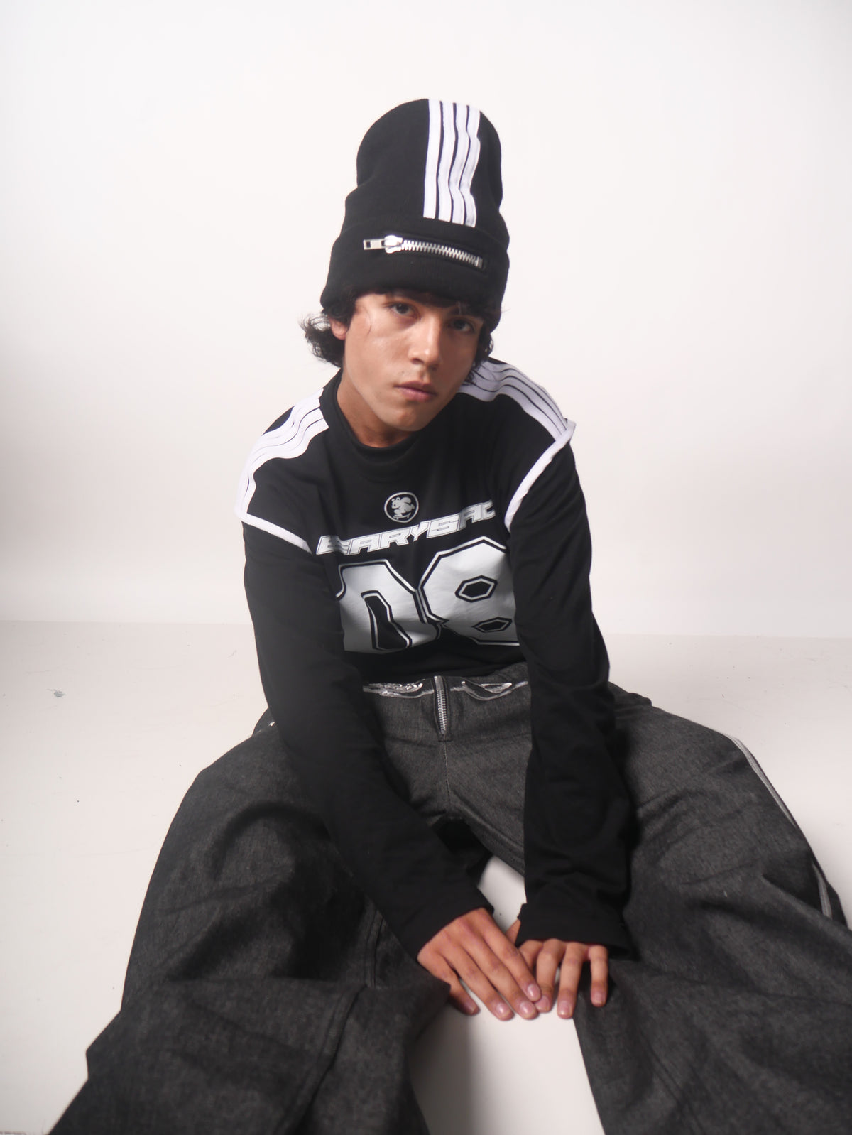4 stripes metal beanie