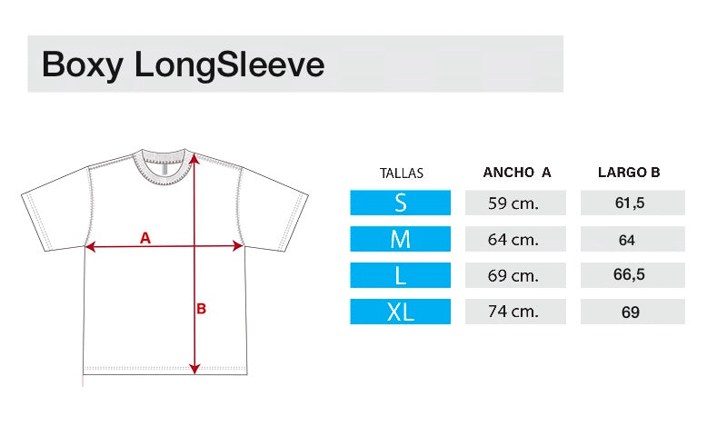 Long sleeve boxyfit 280 grs